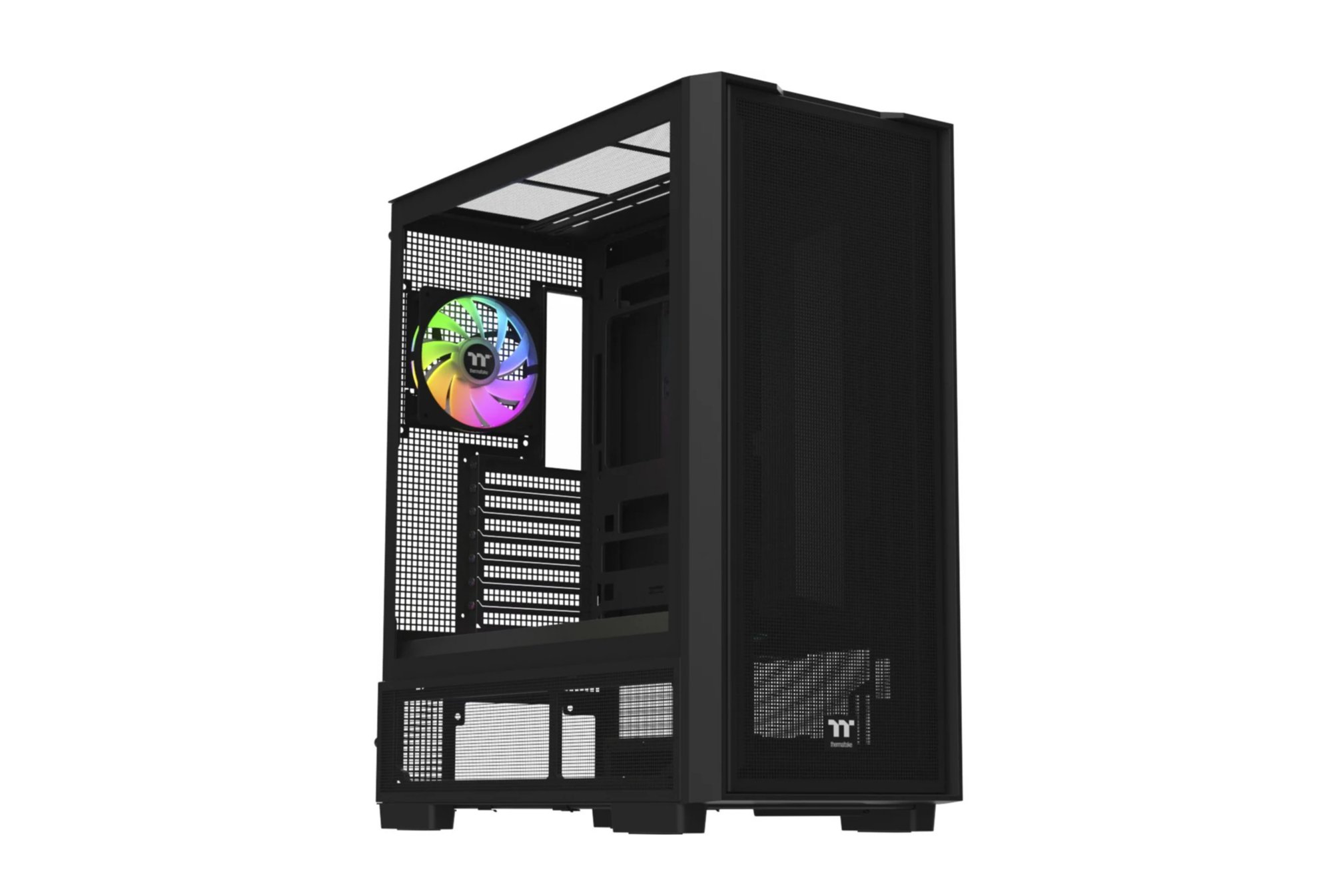 Kornizë kompjuteri Thermaltake S380 TG ARGB, xham i temperuar, ATX, e zezë