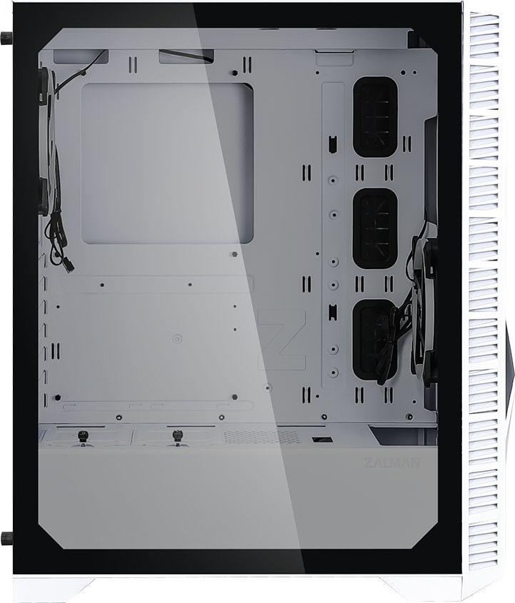 Kasë Zalman Z3 Iceberg ARGB, e bardhë, Midi Tower