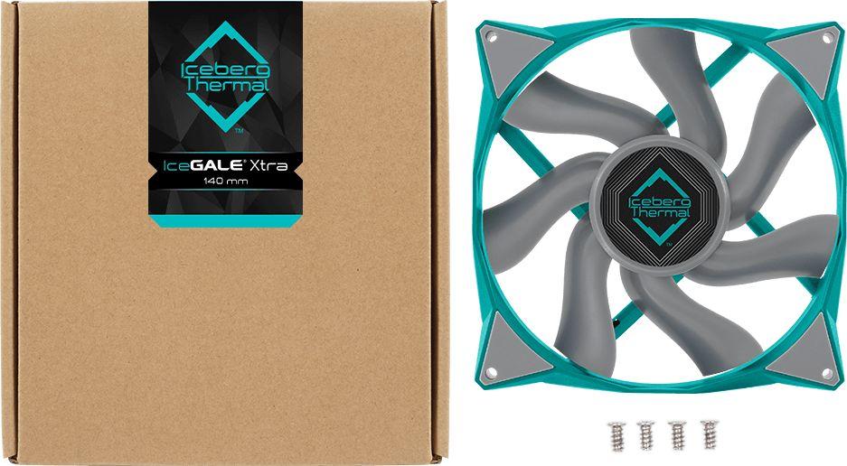 Ventilator IceGALE Xtra, 140 mm, i gjelbër