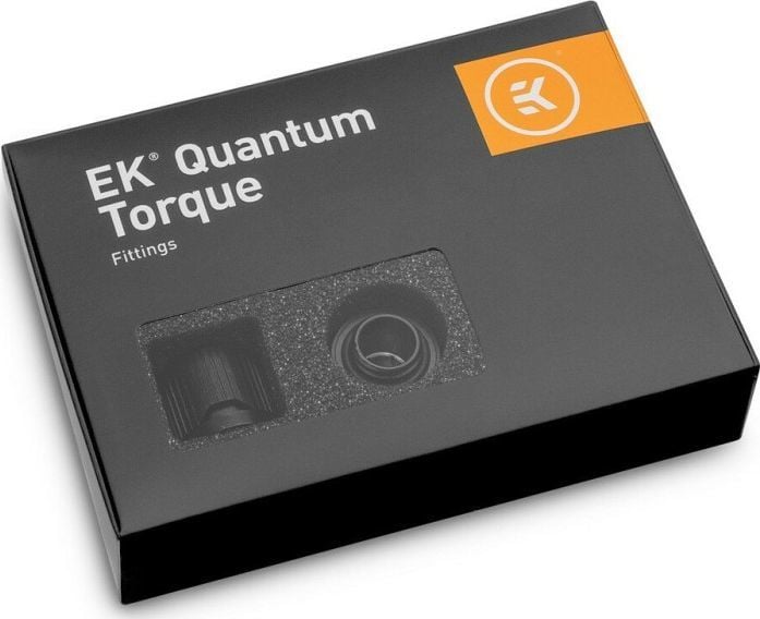 Lidhëse kompresioni EKWB EK Quantum Torque STC 12/16, për tuba të butë 12/16mm, set 6 copë, e zezë