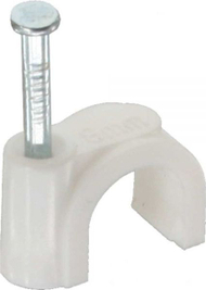 Kapëse kabllosh InLine Mounting Holder 44020B, 50 copë, 8 mm, të bardha