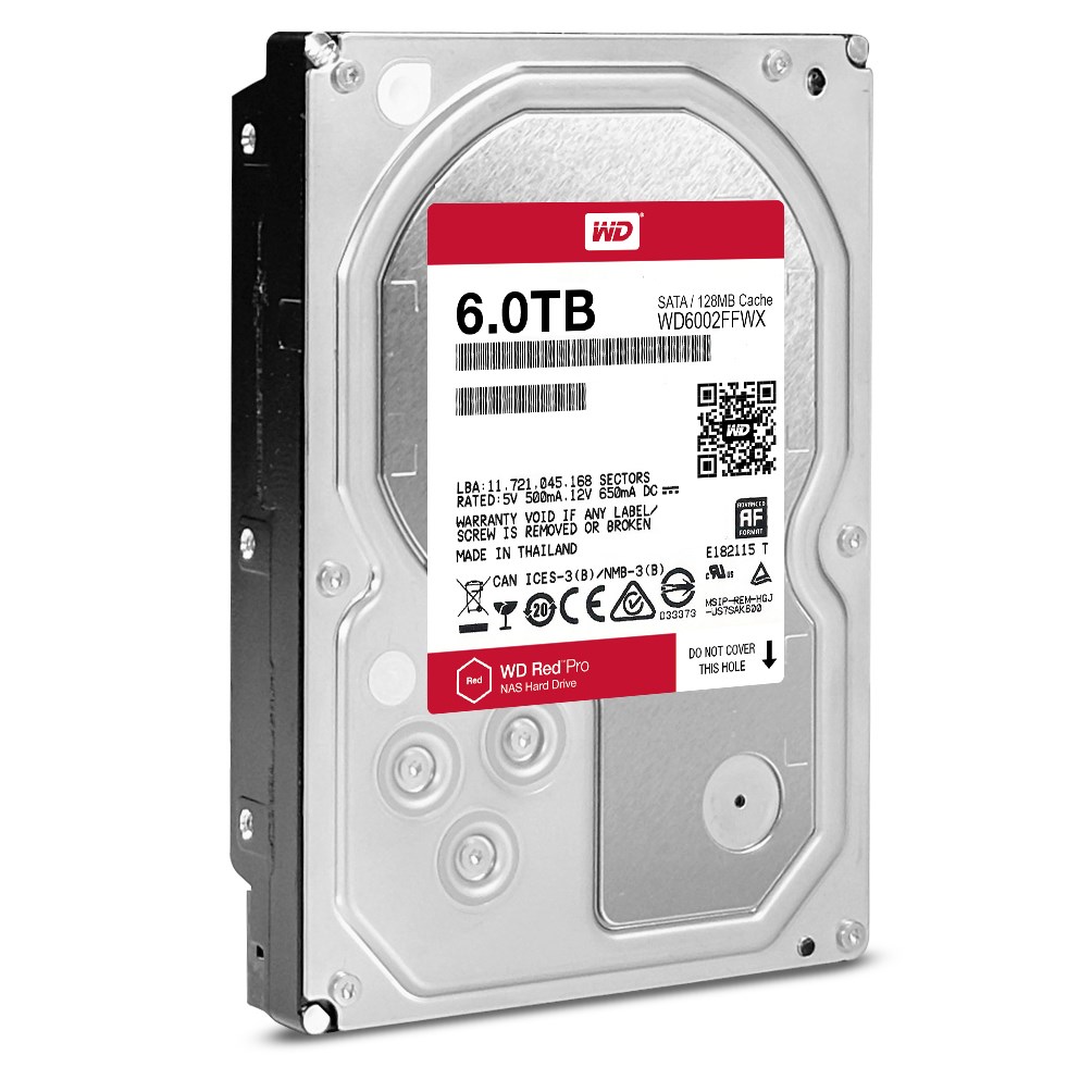 Hard Disk WD Red Pro WD6002FFWX, 6TB, 7200 RPM, 128MB Cache