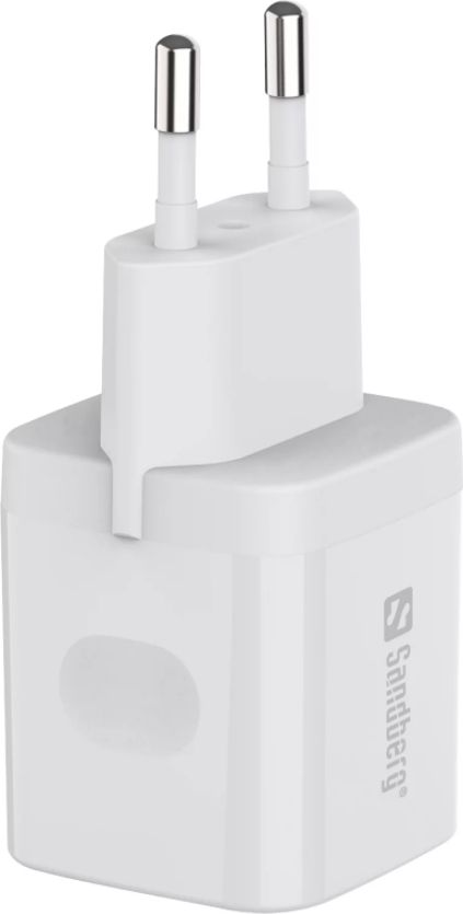 Karikues muri Sandberg 441-42, 1x USB-C PD, 20W, i bardhë