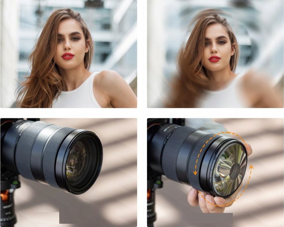 Filter fotografik K&amp;F Concept Nano B Series Swirl, efekt special, 82mm