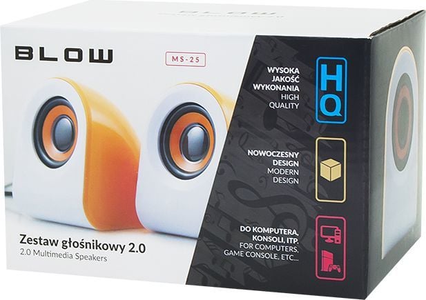 Altoparlantë kompjuteri Blow MS-25, 2.0, USB, të zinj