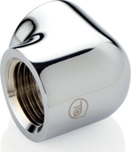 Përshtatës ujë-ftohës Bitspower Touchaqua, 90°, G1/4 femër në femër, argjendtë