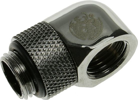 Lidhës këndor BitsPower 1/4'' ( BP-BS90R), i zi
