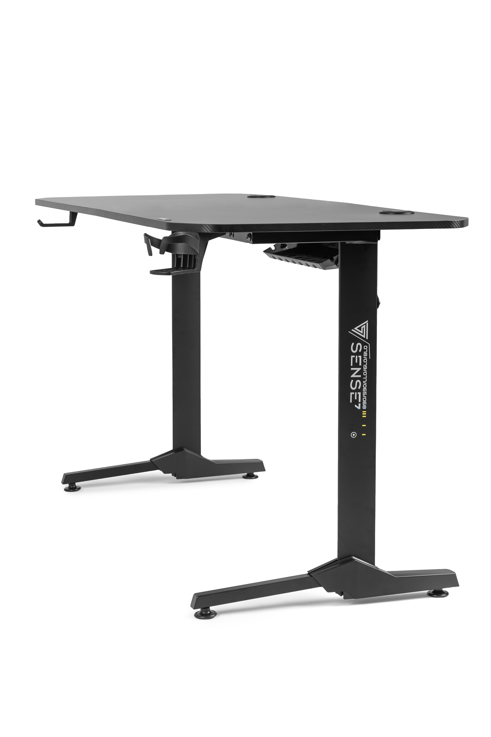Tavolinë SENSE7 Nomad Cybernetic, 140cm x 60cm, e zezë