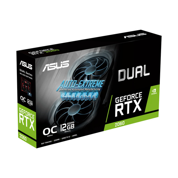 Kartelë grafike ASUS Dual GeForce RTX 2060 EVO OC Edition NVIDIA 12 GB GDDR6