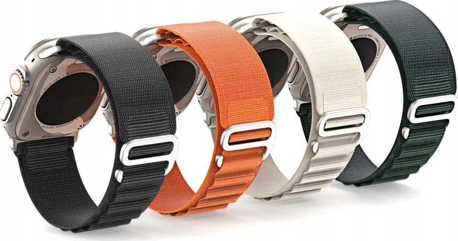 Rrip ore Dux Ducis GS Series, për Apple Watch 42 44 45 mm, najlon, i gjelbër