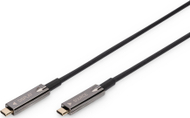Kабел USB Digitus USB-C во USB-C, 10 m, 4K, црн