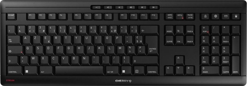 Tastierë Cherry Stream, wireless, FR, e zezë