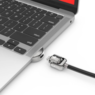 Bravë sigurie për MacBook Air 2019 2022 me kabllo dhe çelës, argjendtë