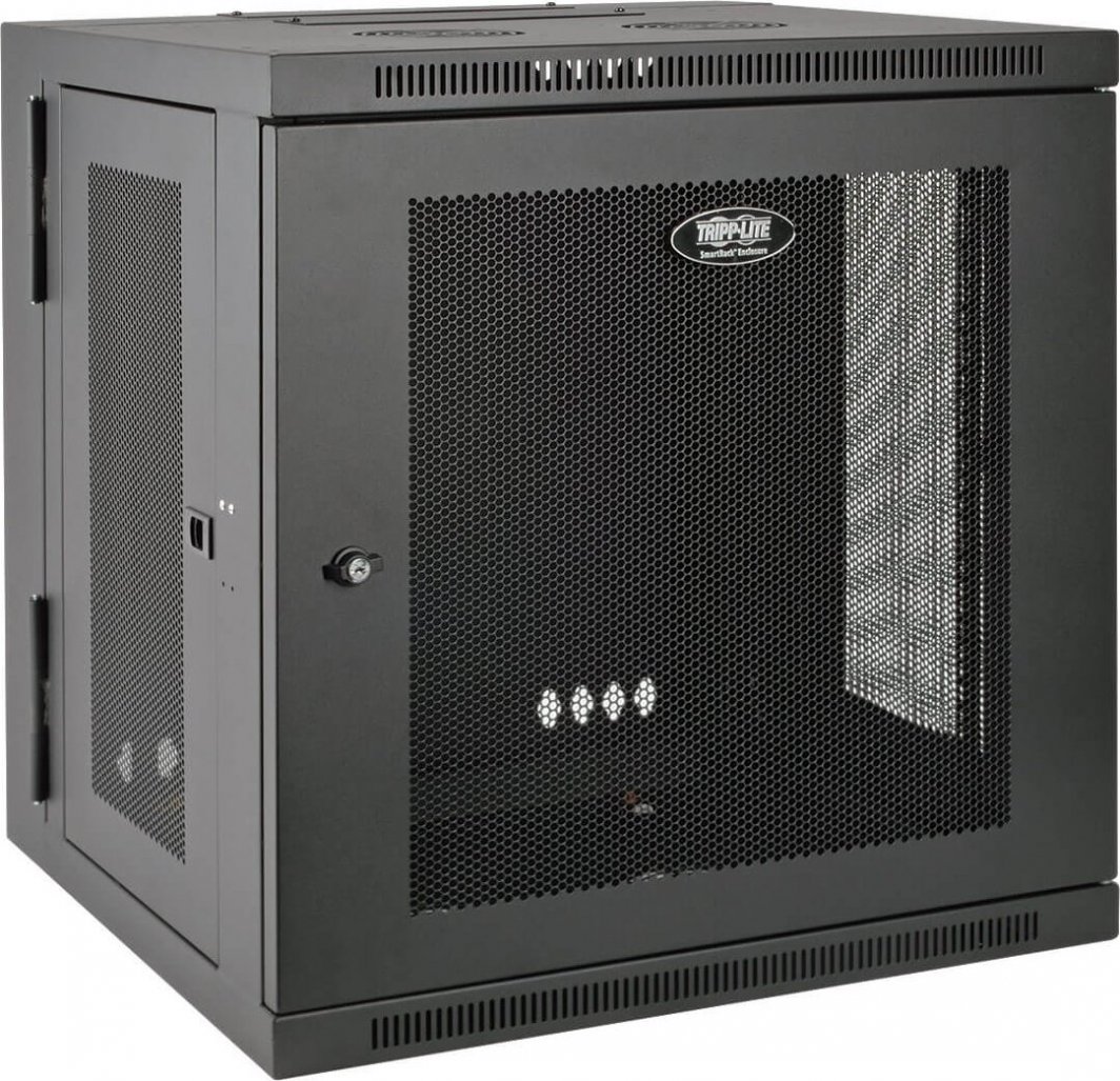 Kabinet muri Tripp Lite SmartRack SRW12USDP, 12U, për rack 19", i zi