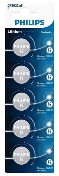 Bateri litium Philips CR2032 3V, paketim 5 copë