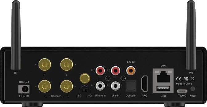 Amplifikator stereo wireless Arylic H50, Wi‑Fi, Bluetooth 5.2, i zi