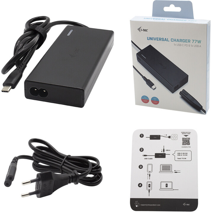 Karikues i-tec USB-C Smart 65W + USB-A Port 12W