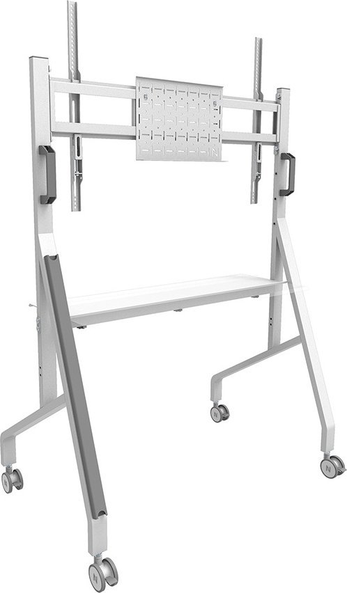 Stendë dyshemeje për TV Neomounts FL50-525WH1, 55"-86", me rrota, e bardhë