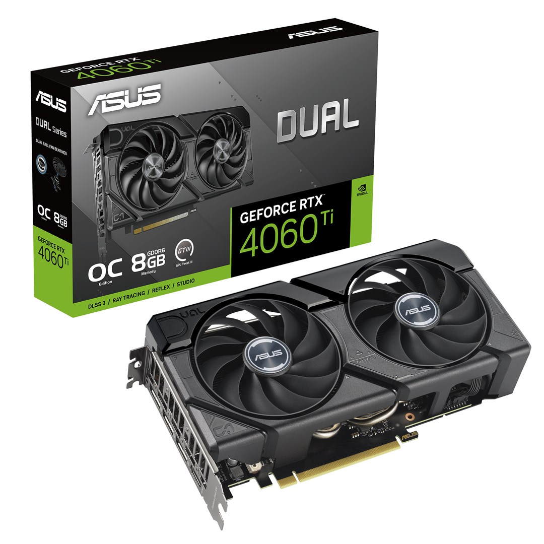 Kartelë grafike ASUS Dual -RTX4060TI-O8G-EVO NVIDIA GeForce RTX 4060 Ti 8 GB GDDR6