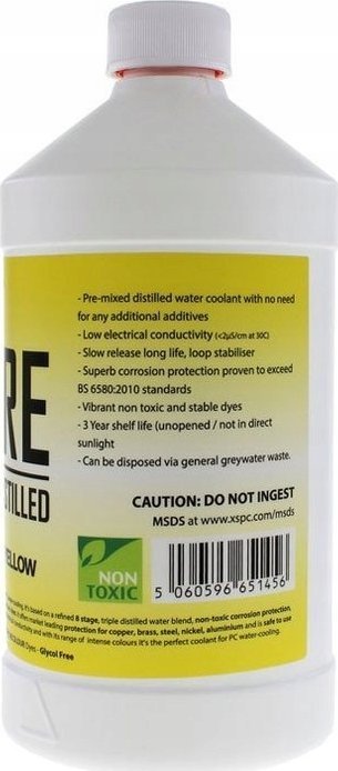 Lëng ftohës për PC XSPC PURE Premix, 1L, UV Yellow