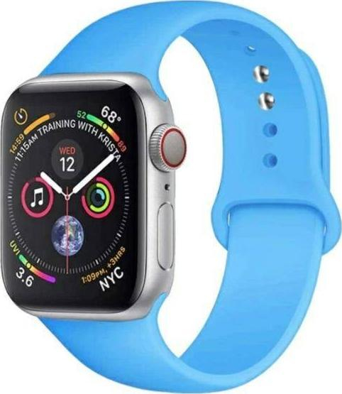 Rrip silikoni Beline për Apple Watch, 42/44/45mm, blu
