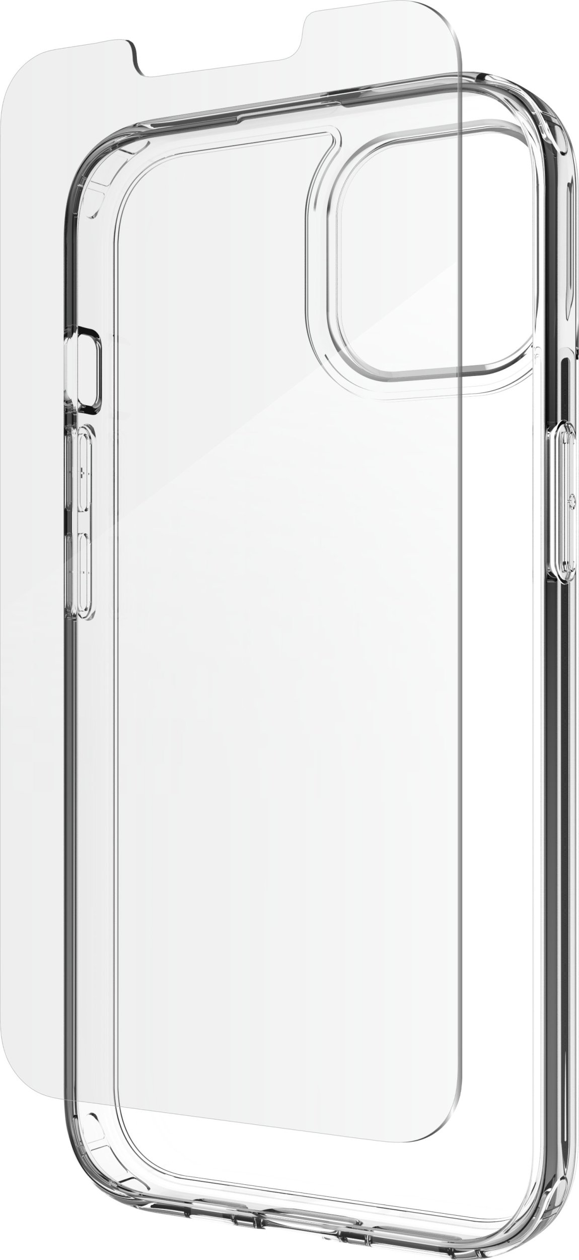 Set mbrojtës ZAGG Defence, kuti dhe xham për iPhone 16e 14 13, transparent