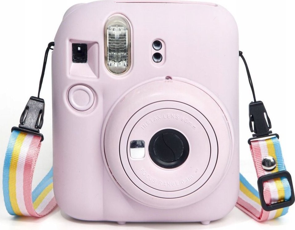 Këllëf silikoni LoveInstant për Fujifilm Instax Mini 12, pouch, rozë
