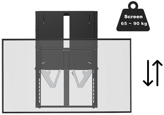 Stendë monitori Vivolink VLMW-FLEXI-L, sistem ngritës ergonomik, i zi