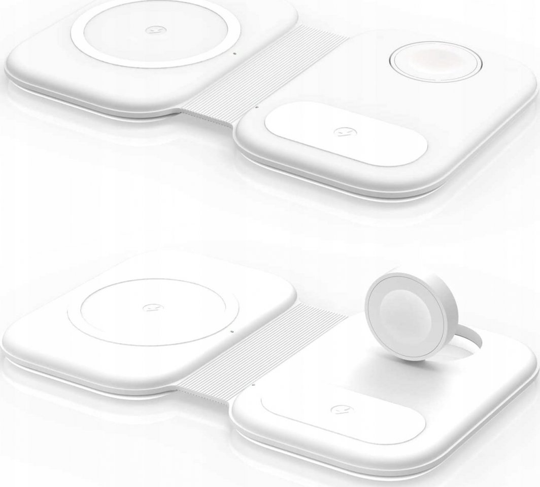 Karikues wireless Blow WCH-08, 15W, 3 në 1, i bardhë