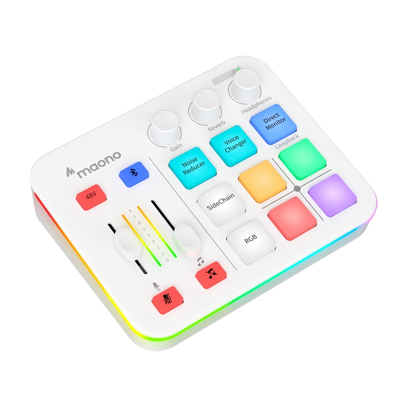 Karta zanore Maono G1 Neo, audio interface, RGB, e bardhë