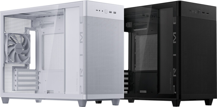 Kasë kompjuteri ASUS Prime AP201, TG, e bardhë