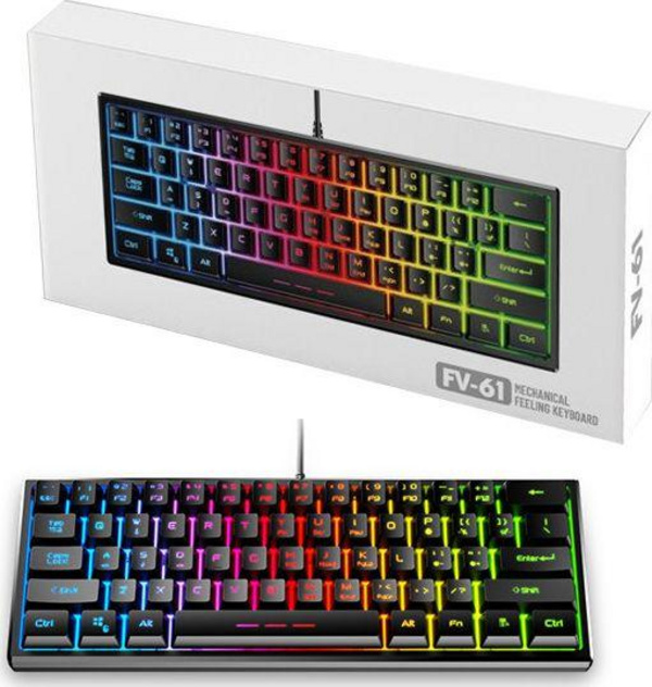 Tastierë gaming Forev FV-61 Brown, US, e zezë