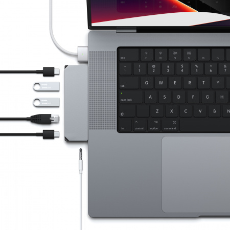Përshtatës Satechi Aluminium Pro Hub Mini, i hirtë
