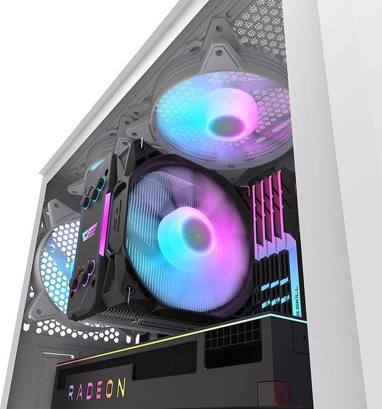 Kuti kompjuteri Darkflash DK352 Plus, ATX E ATX, xham i temperuar, me RGB