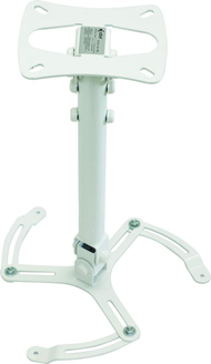 Mbajtës tavanor për projektor Edbak PM1w-B, kapacitet 15 kg, lartësi 450–650 mm, i bardhë