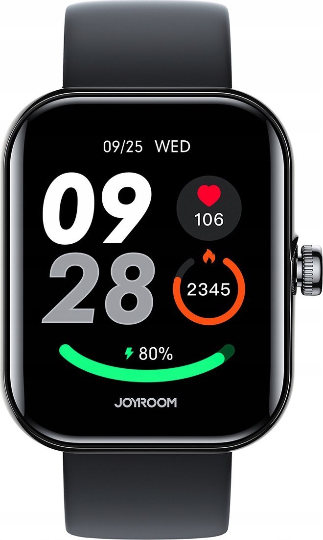 Smartwatch Joyroom Fit Life JR FT5 Plus, Bluetooth, me përgjigje thirrjesh, i zi