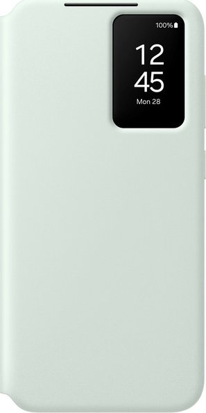 Mbulesë Smart View Wallet Samsung Galaxy S24 FE, me dritare Smart View, portofol për karta, ngjyrë mint
