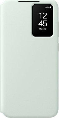 Mbulesë Smart View Wallet Samsung Galaxy S24 FE, me dritare Smart View, portofol për karta, ngjyrë mint