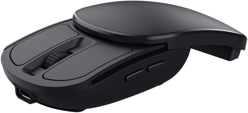 Maus Trust Zylo Pocket 25733, безжичен RF, 2400 DPI, црн