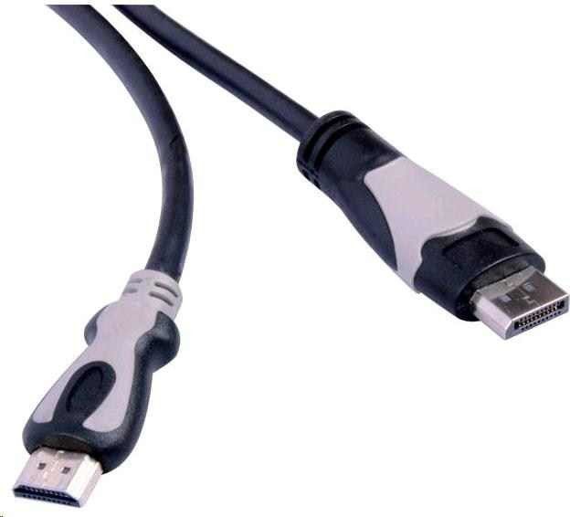 Kabllo PremiumCord DisplayPort në HDMI, 5m, e zezë