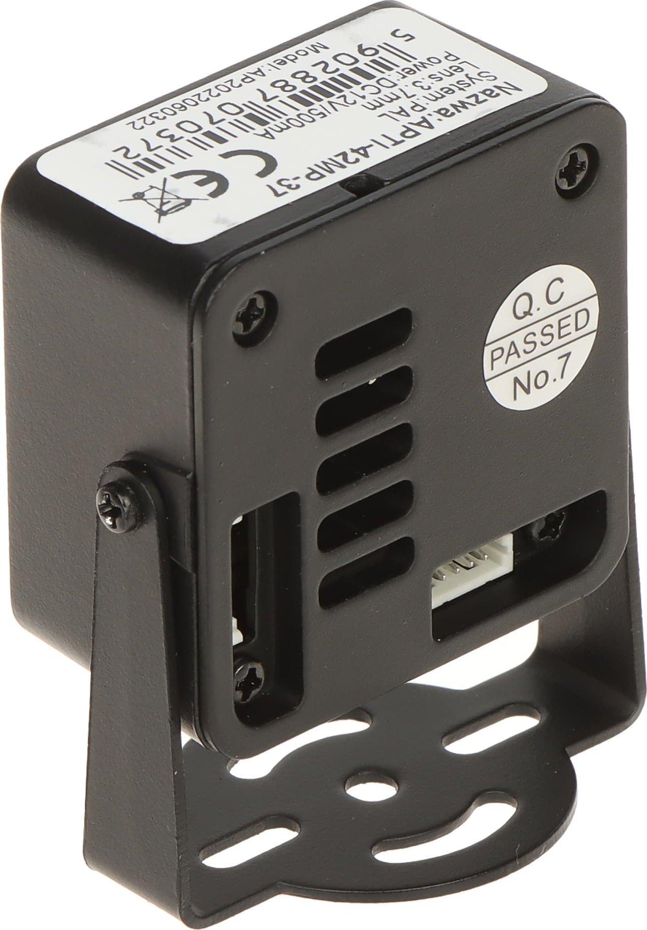 Kamerë IP APTI 42MP 37 Pinhole, 4 Mpx, lente 3.7 mm, e zezë