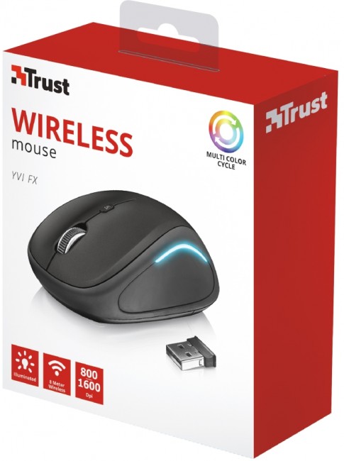 Maus Trust YVI FX, Wireless, LED, i zi