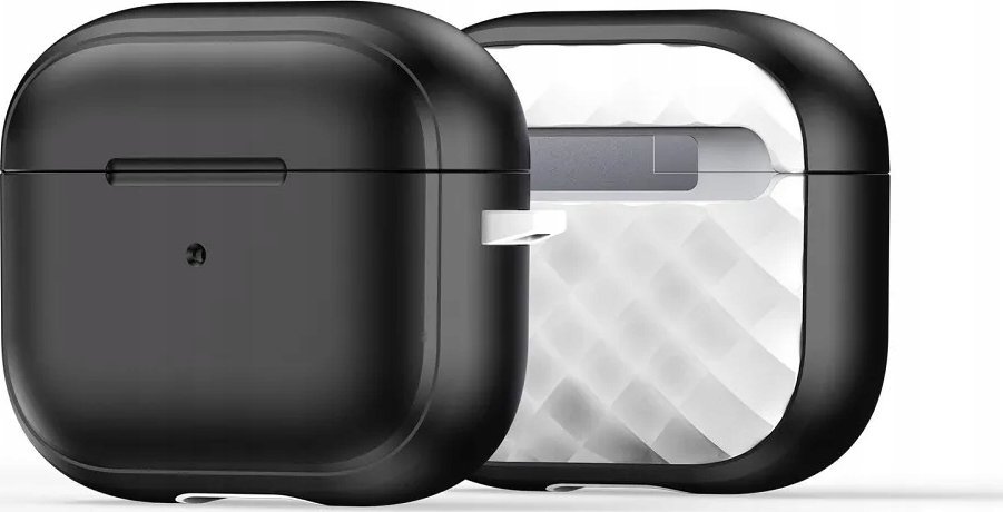 Mbulesë mbrojtëse Dux Ducis Pecc për AirPods Pro 2, dizajn i hollë, plastike, e zezë