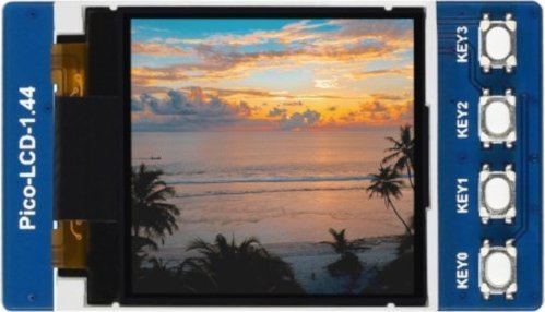 LCD TFT екран Waveshare 19576, 1.44", 128x128, SPI, за Raspberry Pi Pico