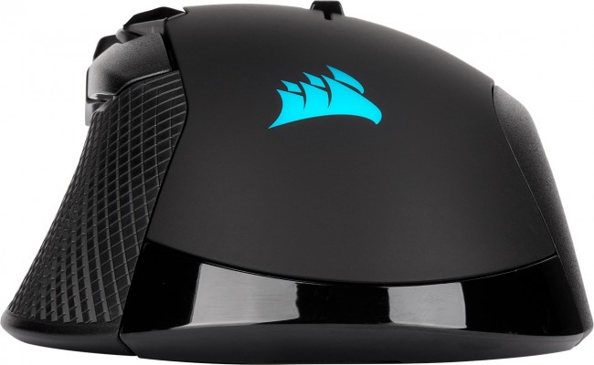 Гејминг глушец Corsair IRONCLAW RGB Wireless, безжичен, црн