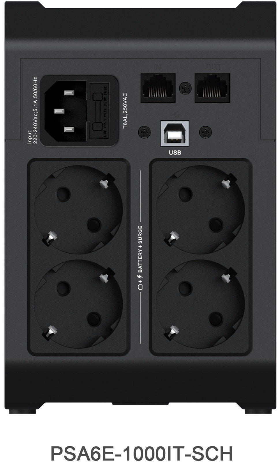 UPS Vertiv PSA6E-1000IT-SCH, 525W, line interactive, me Schuko