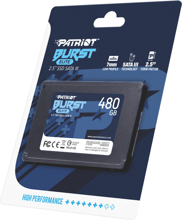 Disk Patriot Burst Elite, 2.5 "- 480GB