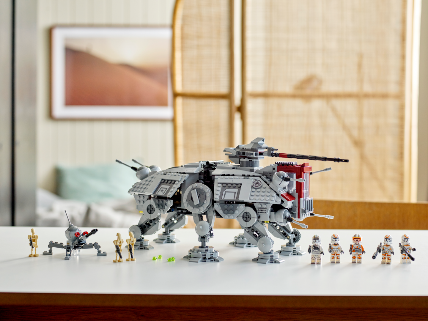 Lodër ndërtimi LEGO Star Wars AT-TE Walker 75337, mbi 1000 pjesë, për fëmijë 9+, shumëngjyrëshe