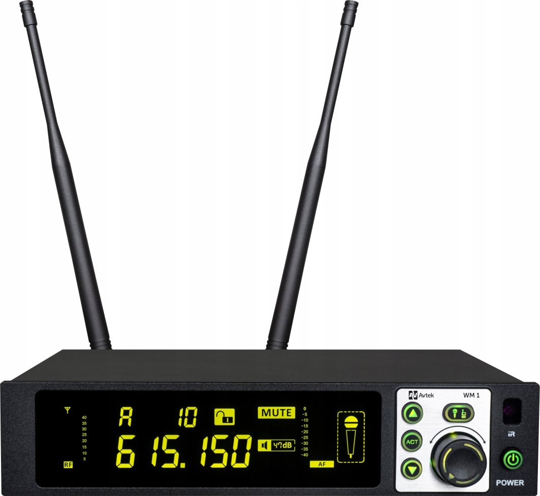 Set mikrofoni wireless Avtek WM 1B, True Diversity, me transmiter bodypack, i zi