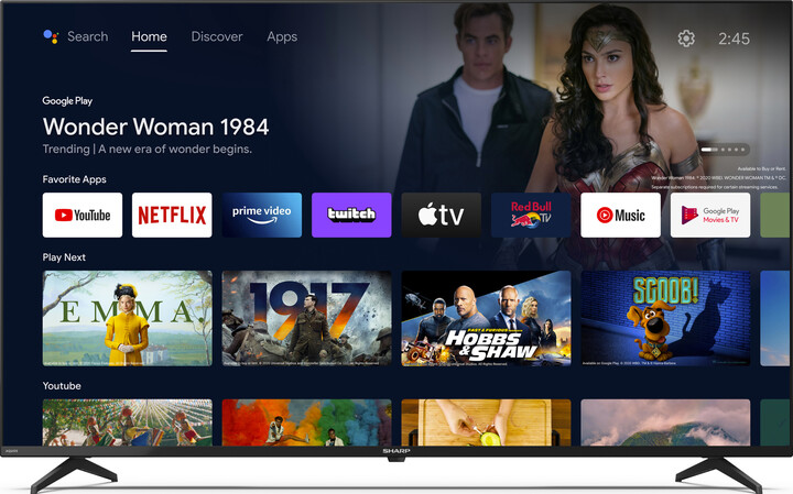 Televizor Sharp 55FN2EA, 55" (139 cm), 4K UHD, i zi
